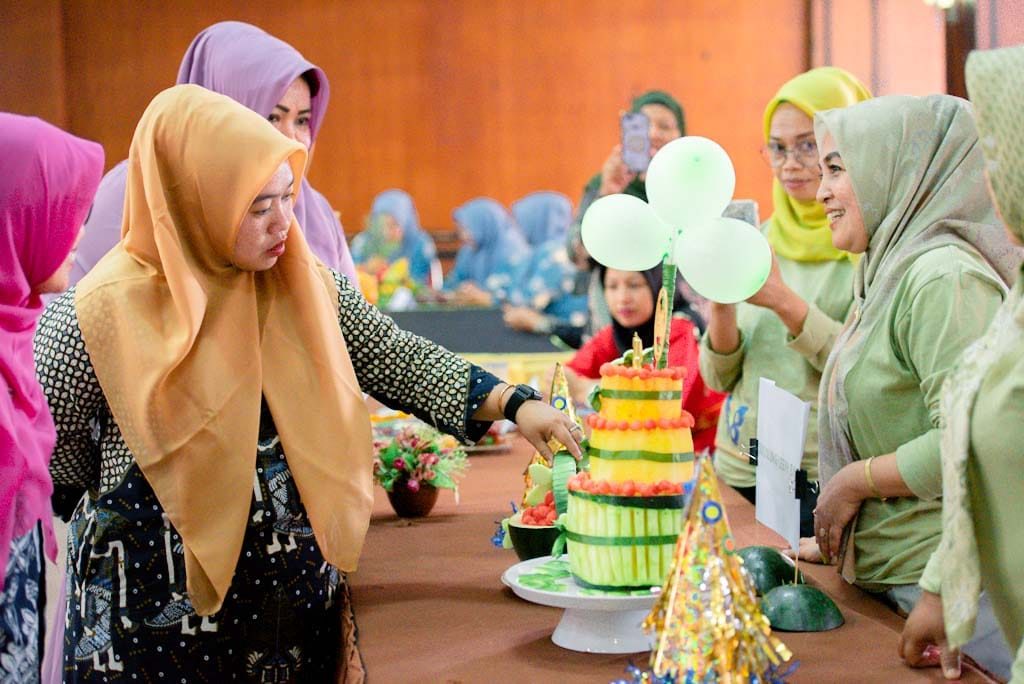 Buka Lomba Merangkai Buah Dan Sayur Ny Riri Tingkatkan Konsumsi